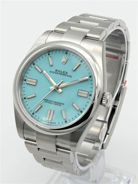 rolex oyster perpetual 'tiffany' dial|rolex datejust 41 tiffany blue.